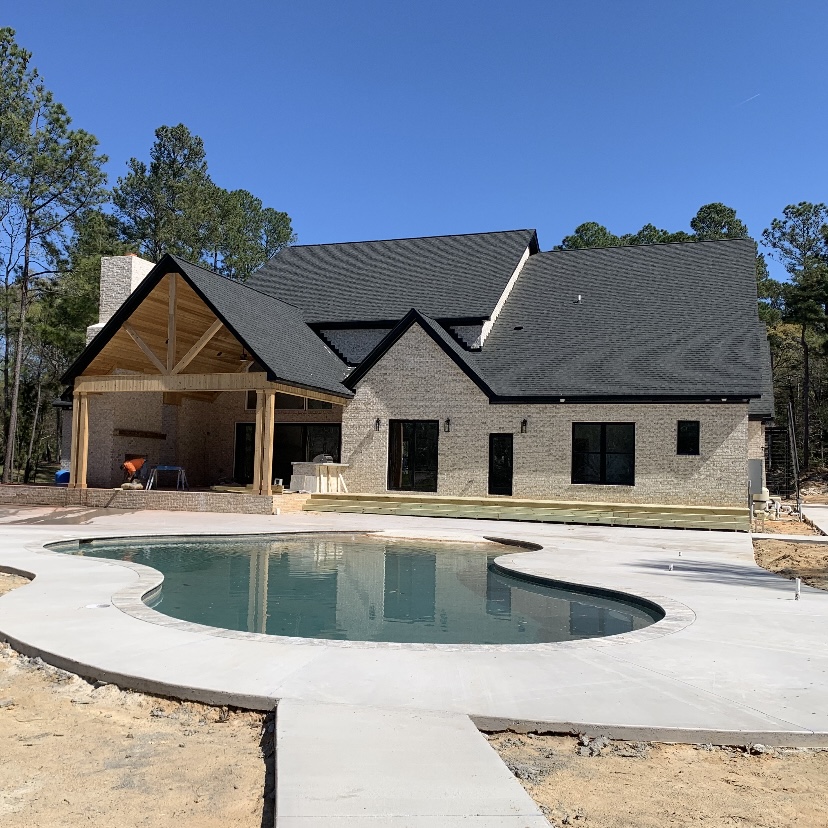 Custom home with pool and outdoor living